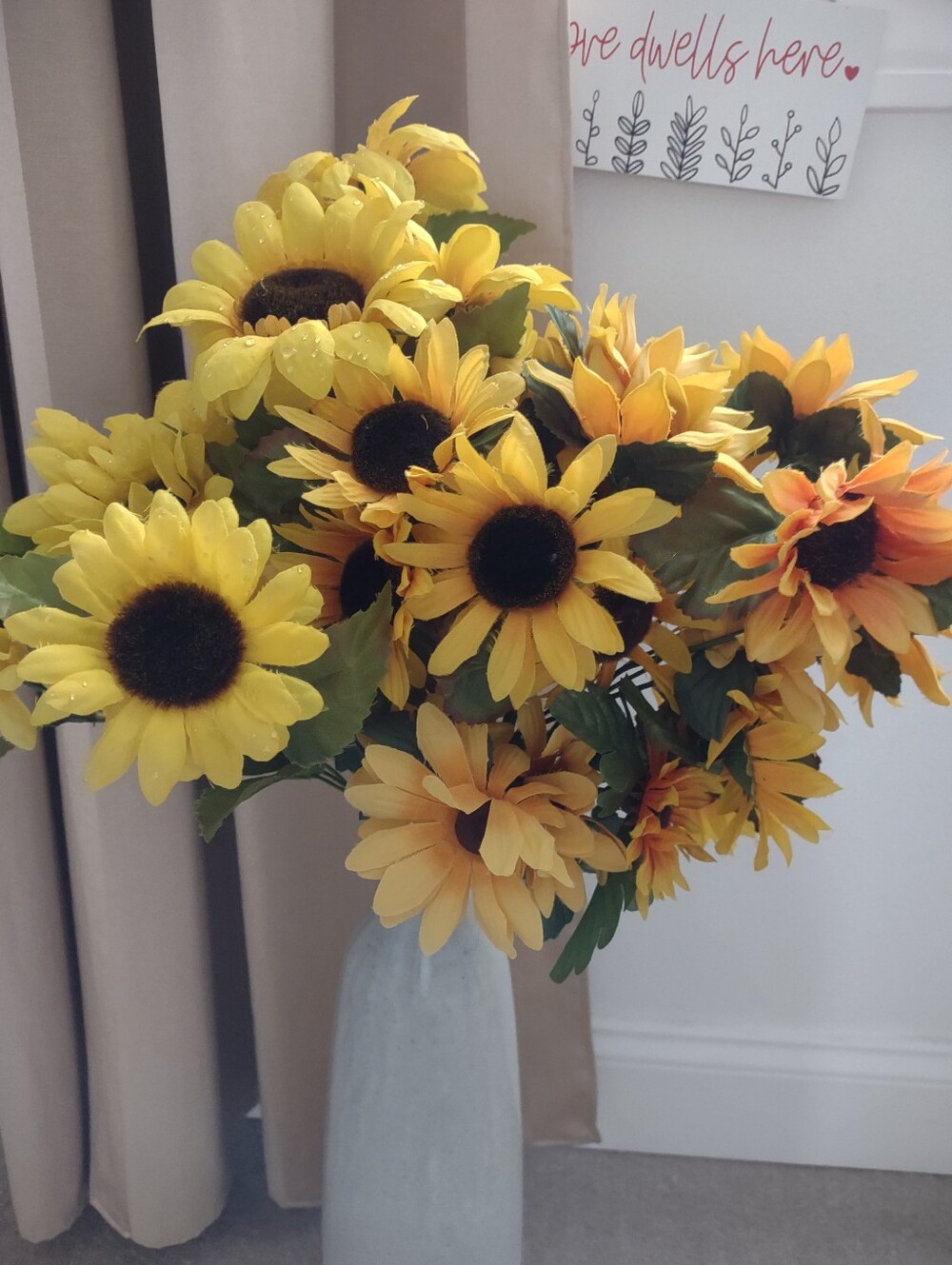 Sunflower Faux Yellow Flowers